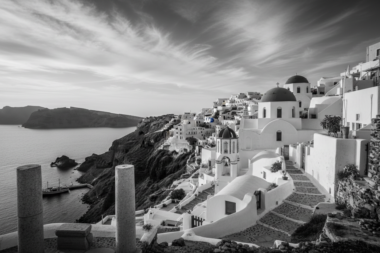 Grecia en blanco y negro